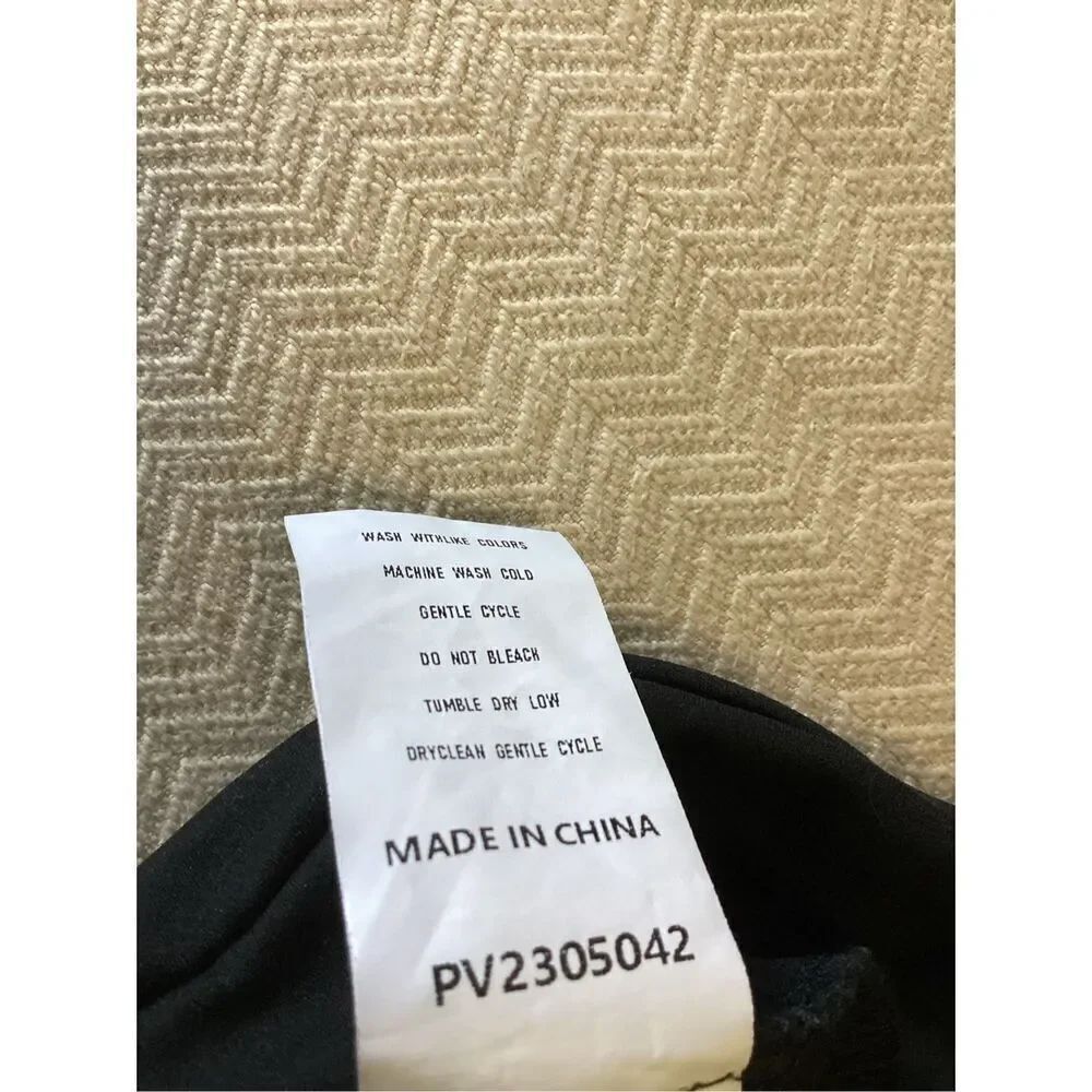Black Full Length Mid Rise Flared Leggings M - Picture 5 of 5